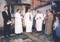 Alapkő lerakása